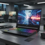 MSI RTX 5080 gaming laptop hits $2,000 with 240Hz QHD+ screen — AI-generated illustration