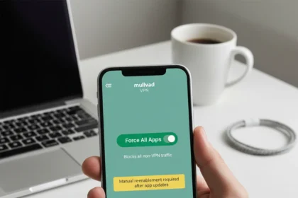 Mullvad iOS VPN's Force All Apps Feature Solves a Real Problem — AI-generated illustration