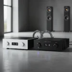 Musical Fidelity M5xi and M6xi amplifiers target precision audio — AI-generated illustration