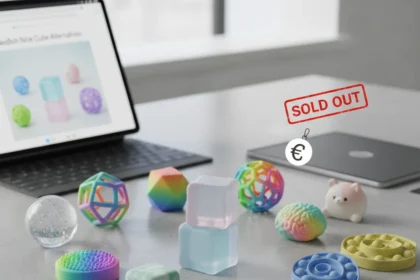 NeeDoh Nice Cube alternatives: where to buy the viral fidget toy — AI-generated illustration