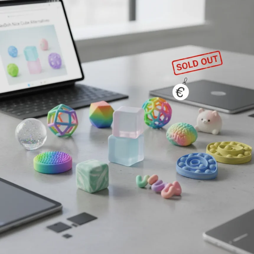 NeeDoh Nice Cube alternatives: where to buy the viral fidget toy — AI-generated illustration