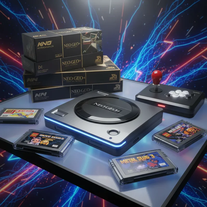 Neo Geo AES+ Pre-Orders Ignite Retro Gaming Frenzy — AI-generated illustration
