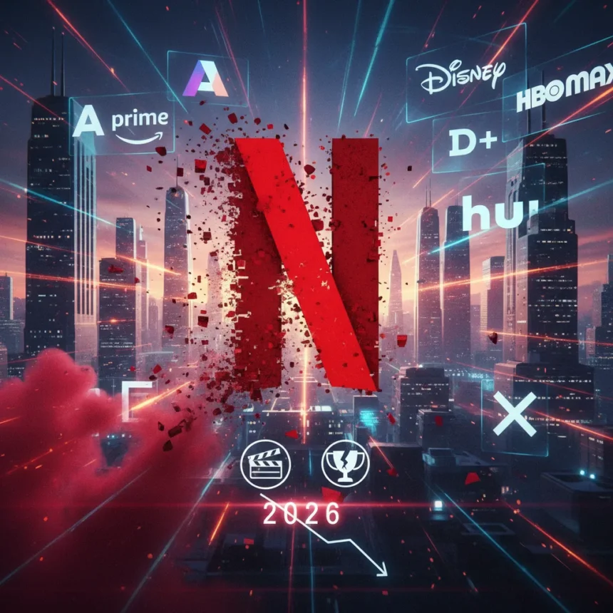 Netflix cancellations in 2026 accelerate as streaming wars intensify — AI-generated illustration