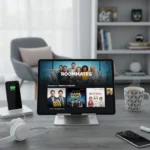 Netflix comedy recommendations after watching Roommates — AI-generated illustration