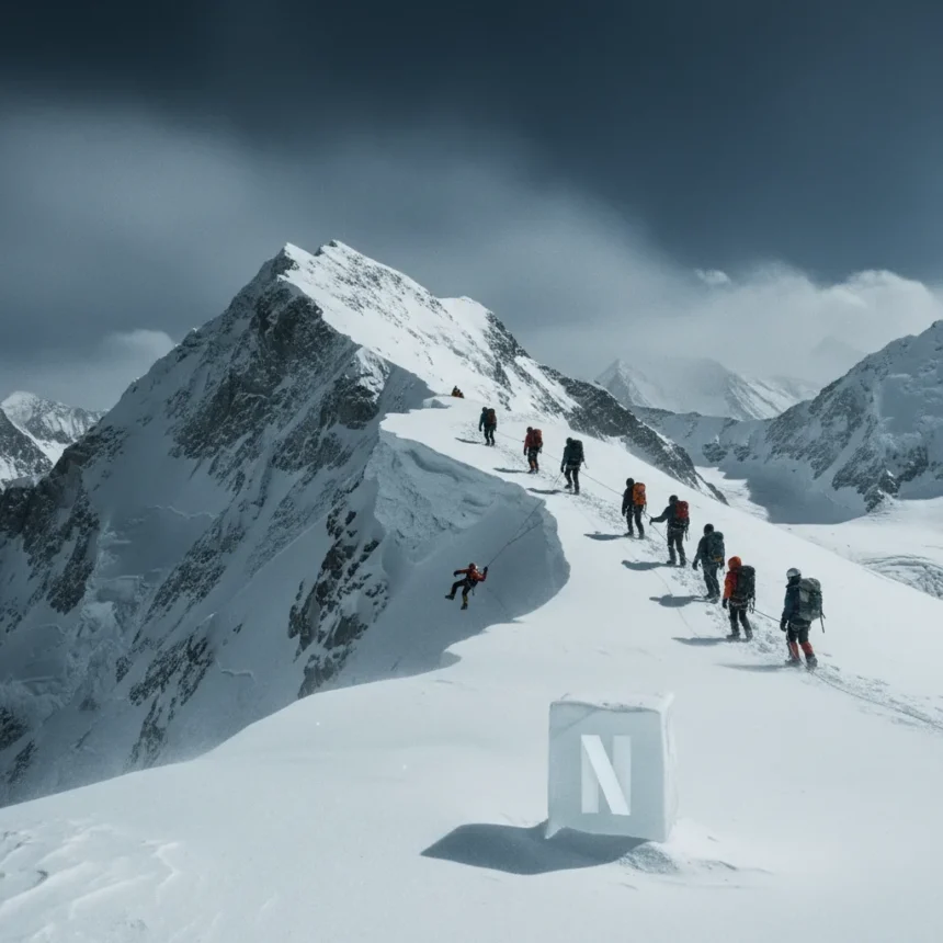 Netflix's Everest is a brutal survival masterclass — AI-generated illustration