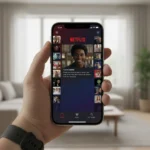 Netflix's iPhone app finally embraces vertical video — AI-generated illustration