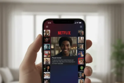Netflix's iPhone app finally embraces vertical video — AI-generated illustration