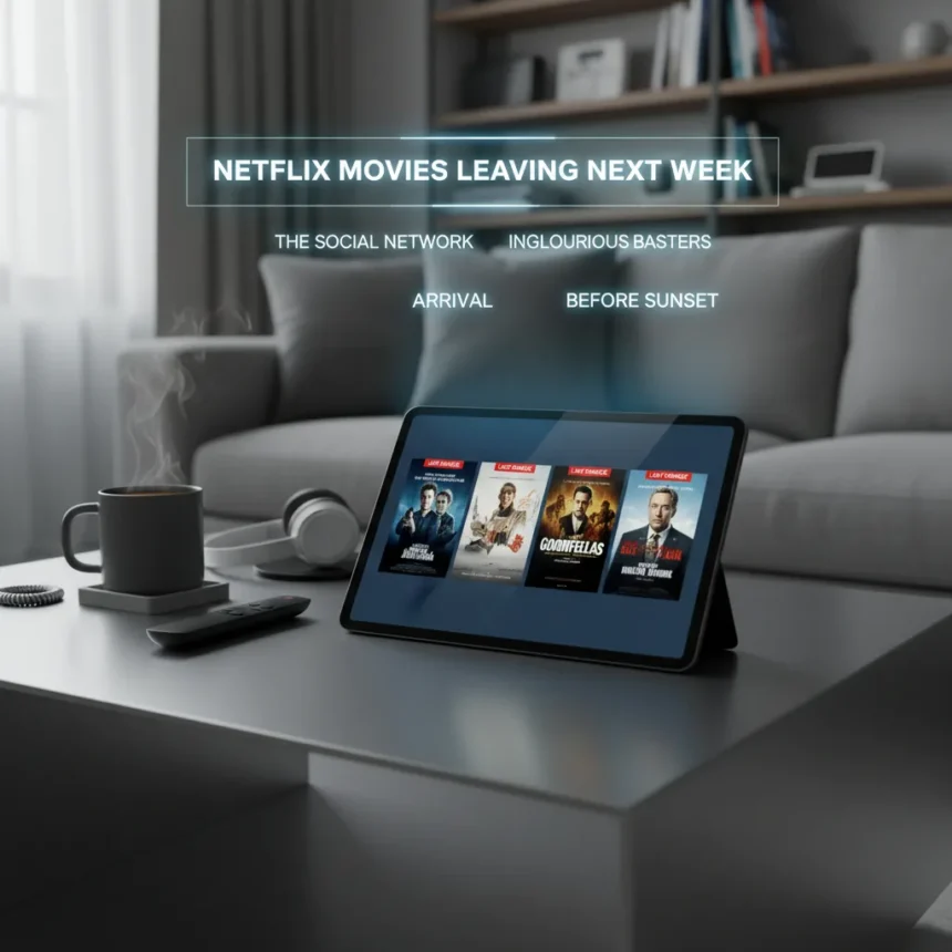 Netflix movies leaving next week: 5 titles to stream now — AI-generated illustration