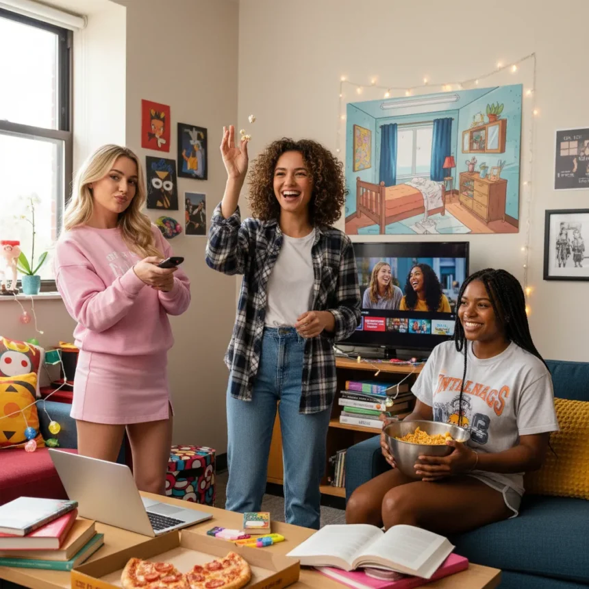 Netflix's Roommates Is a College Comedy Surprise — AI-generated illustration
