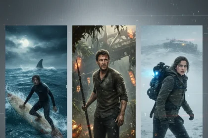 Netflix thriller releases April 16-22 mix survival horror with star power — AI-generated illustration