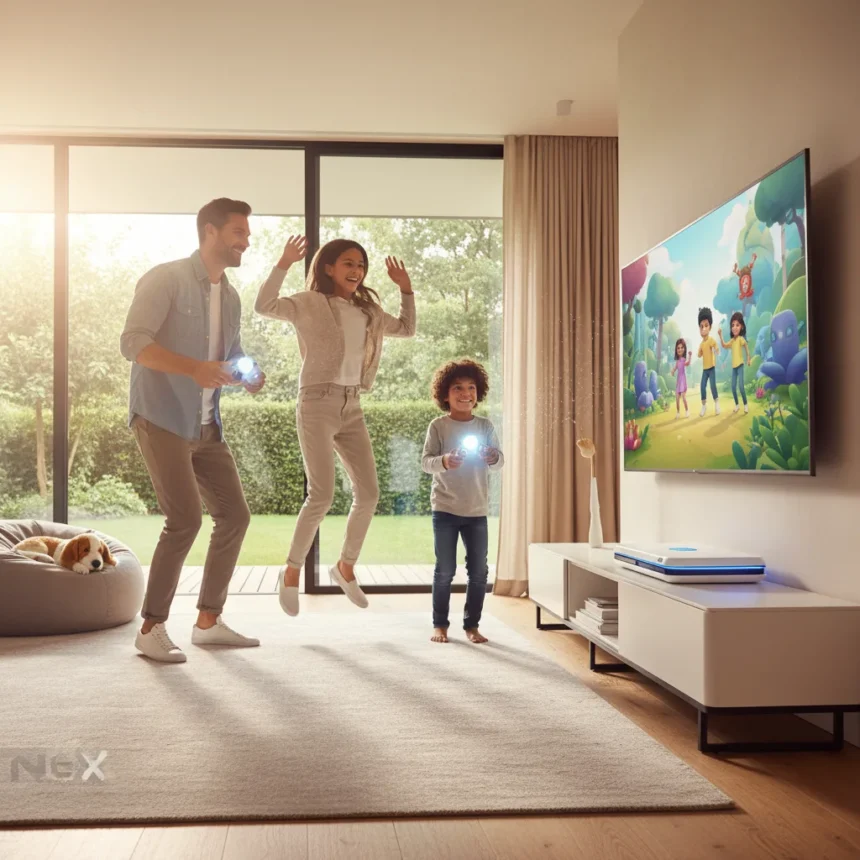 nEx Playground review: family gaming that actually works — AI-generated illustration