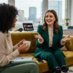 Nicola Coughlan on female friendship in Big Mood season 2 — AI-generated illustration