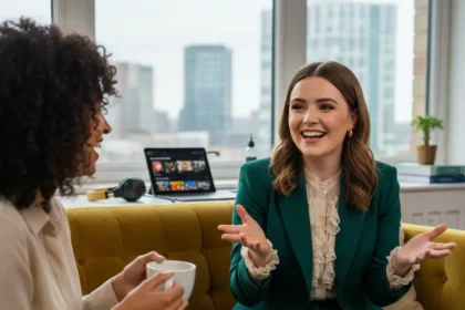 Nicola Coughlan on female friendship in Big Mood season 2 — AI-generated illustration