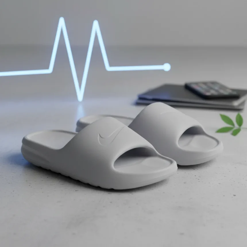 Nike ultra-cushioned slides at $26 deliver comfort that justifies the hype — AI-generated illustration