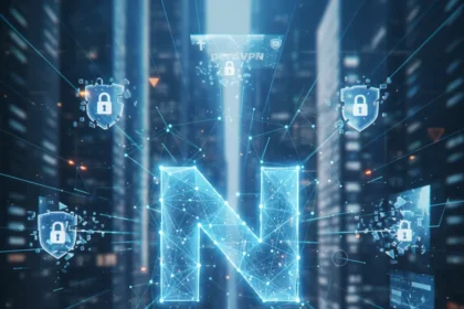 NordVPN's 2026 releases show a VPN service in flux — AI-generated illustration