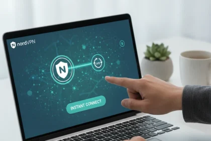 NordVPN Mac P2P update makes torrent setup instant — AI-generated illustration