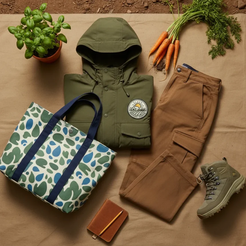 The North Face x Sky High Farm Goods Goodness Grows collection — AI-generated illustration