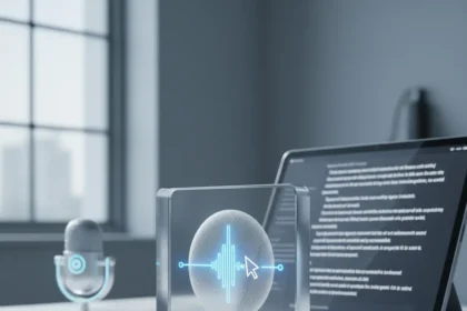 Nothing Essential Voice fixes what speech-to-text broke — AI-generated illustration