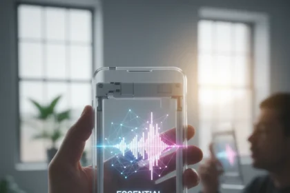 Nothing Essential Voice brings smarter transcriptions to its phones — AI-generated illustration