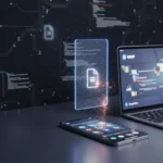 Nothing Warp file-sharing tool vanishes after mysterious hours-long release — AI-generated illustration