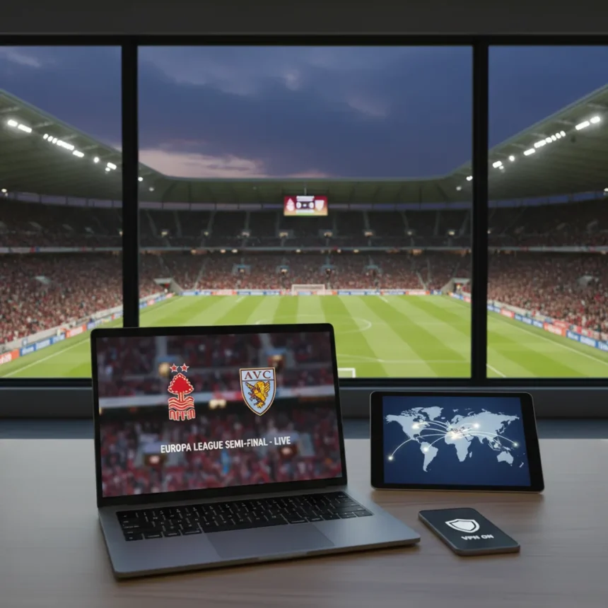 Watch Nottingham Forest vs Aston Villa Europa League semi-final free