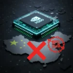 Nvidia H200 sales to China remain blocked despite U.S — AI-generated illustration