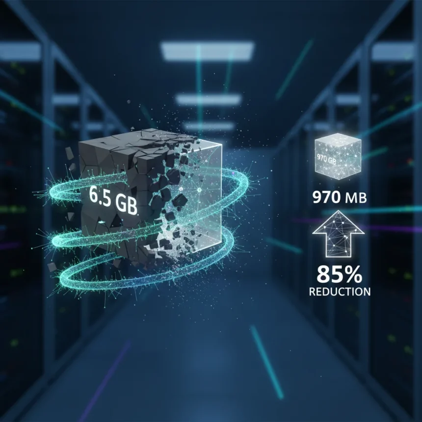 Neural Texture Compression slashes VRAM usage 85% without quality loss — AI-generated illustration