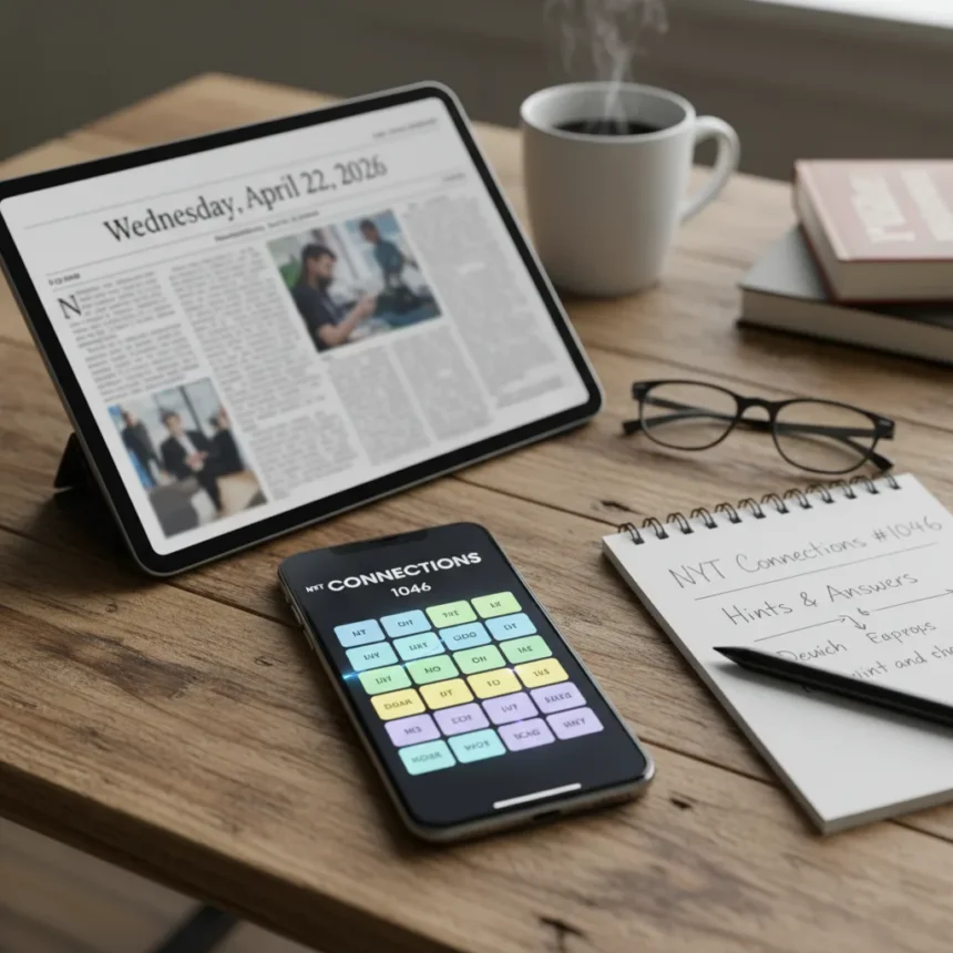 NYT Connections Game #1046 Hints and Answers — AI-generated illustration