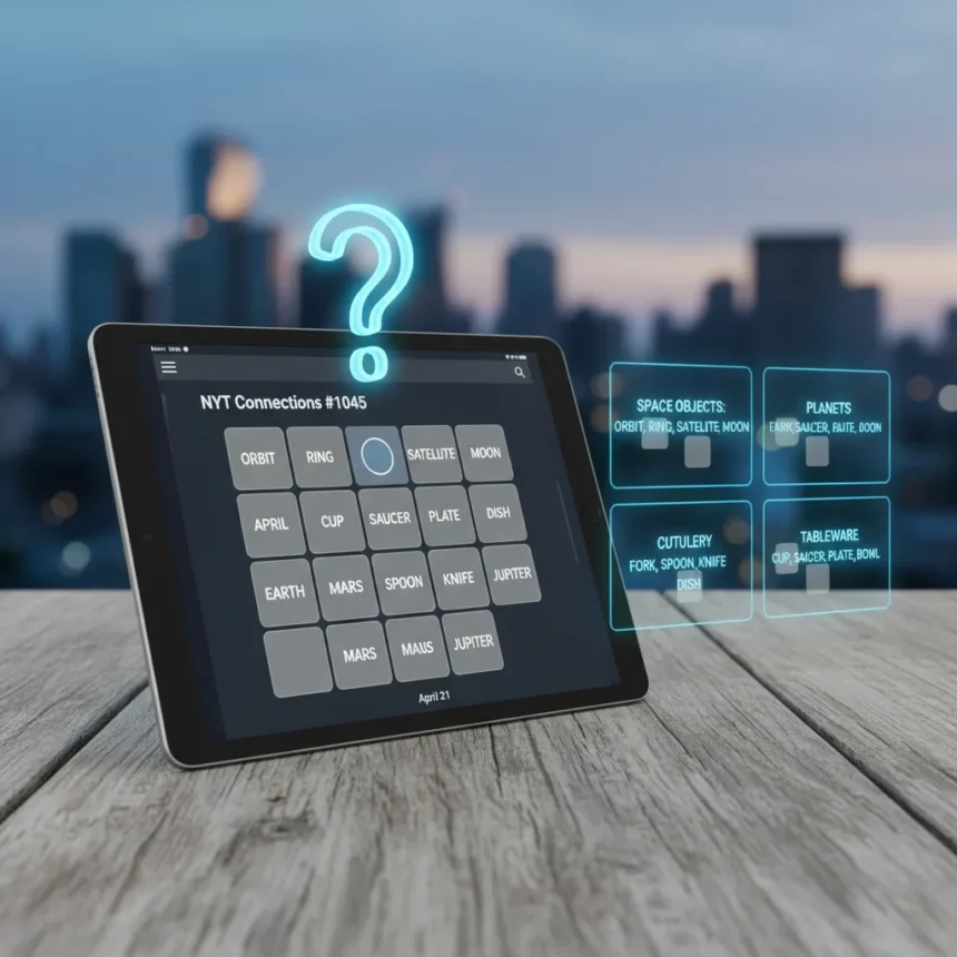 NYT Connections Game #1045 Hints and Answers for April 21 — AI-generated illustration