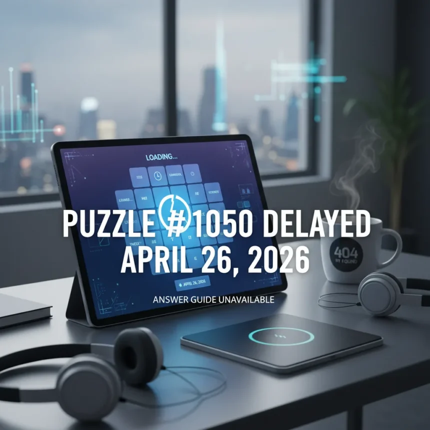 NYT Connections Game #1050 Puzzle Delayed: April 26 Answer Guide Unavailable — AI-generated illustration