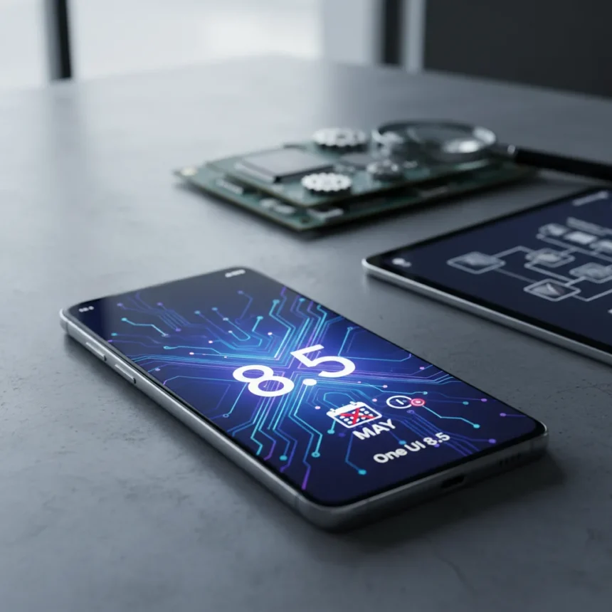 One UI 8.5 for Galaxy S25 delayed past April, Samsung prioritizes quality — AI-generated illustration