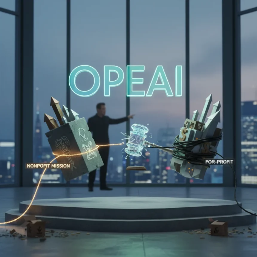 OpenAI nonprofit reversal could reshape AI charity landscape — AI-generated illustration