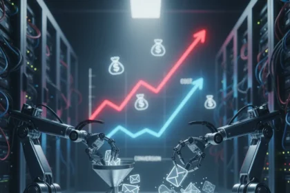 Over-automating sales outreach costs more than you save — AI-generated illustration