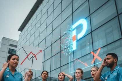 NHS staff say Palantir Federated Data Platform is awful to use — AI-generated illustration