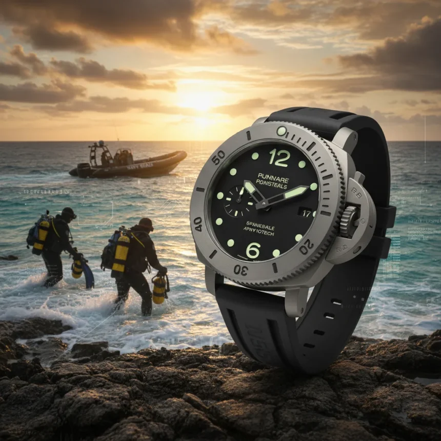 Panerai Submersible Navy SEALs Afniotech Elevates Dive Watches — AI-generated illustration