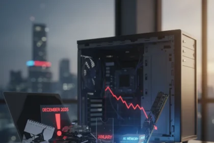 PC shipment crisis looms as AI memory costs threaten 2026 — AI-generated illustration