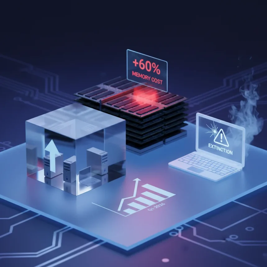 Global PC shipments grew in Q1 2026, but shortages loom — AI-generated illustration