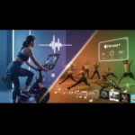 Peloton on Spotify challenges Apple Fitness+ in fitness streaming — AI-generated illustration