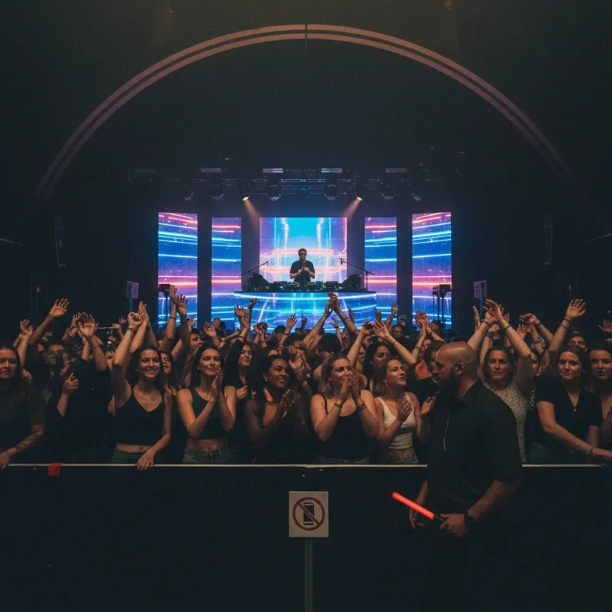 Phone bans at concerts are surging—here's why the movement matters — AI-generated illustration