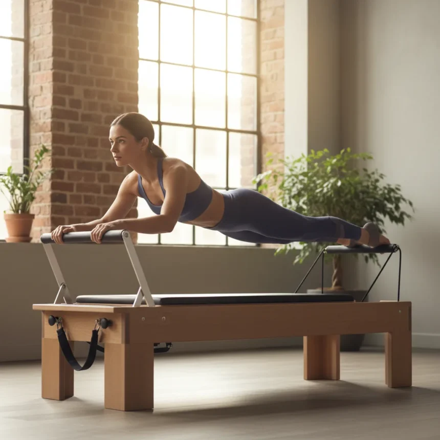 Deep core activation Pilates moves reshape posture training — AI-generated illustration