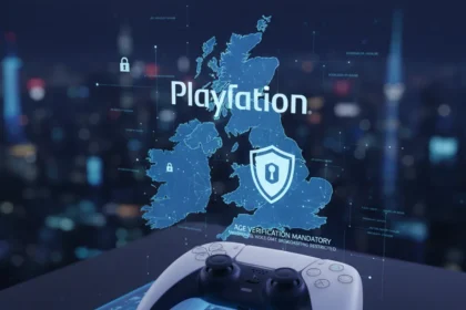 PlayStation age verification becomes mandatory in UK and Ireland by June 2026 — AI-generated illustration