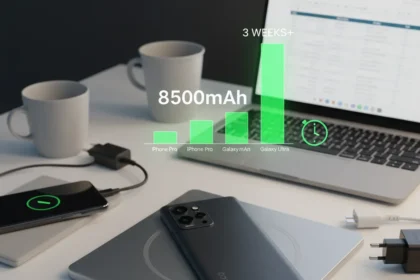 Poco X8 Pro Max battery life crushes iPhone and Samsung — AI-generated illustration