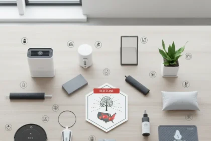 Survive peak pollen season with 12 home defense essentials — AI-generated illustration