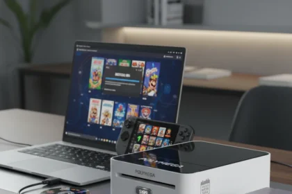 Polymega Remix finally ships: $199 retro game digitizer for PC and Steam Deck — AI-generated illustration