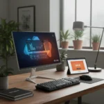Portable PC monitor with 12,000+ reviews returns to sale — AI-generated illustration