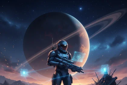 Pragmata is Capcom's boldest new IP and a genuine GOTY threat — AI-generated illustration