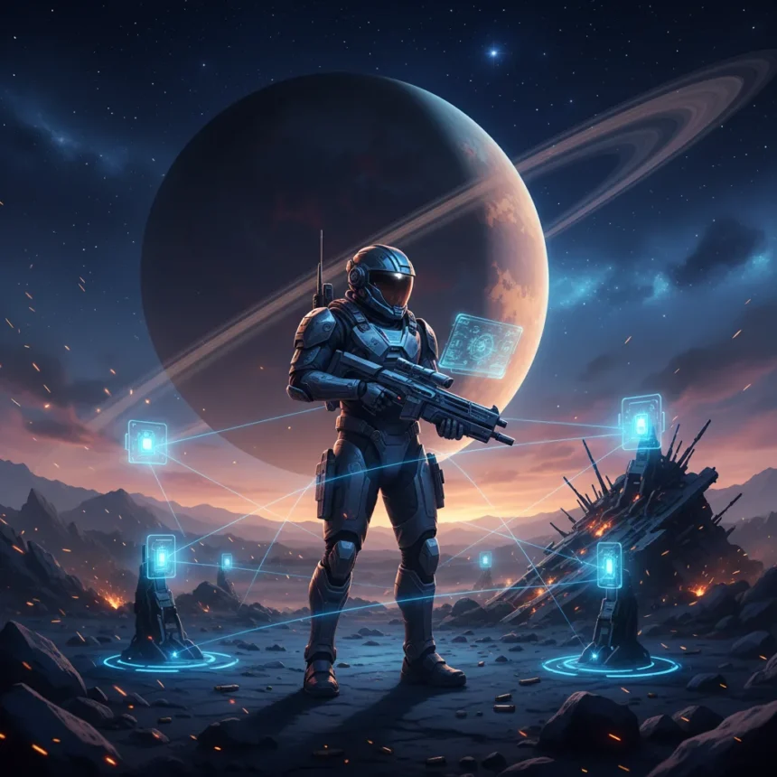 Pragmata is Capcom's boldest new IP and a genuine GOTY threat — AI-generated illustration