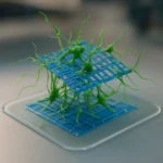 Princeton's bioelectronic brain mesh challenges how we compute — AI-generated illustration