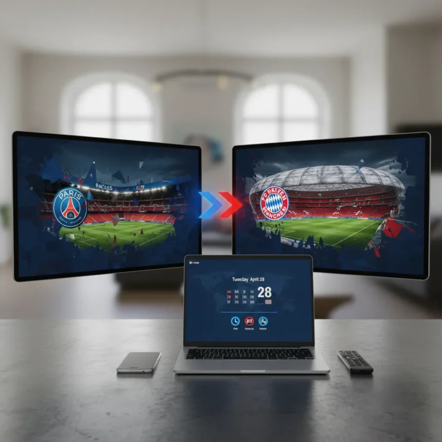 PSG vs Bayern Munich: Where to watch live streams free — AI-generated illustration