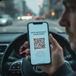QR code traffic violation scams now target US drivers — AI-generated illustration